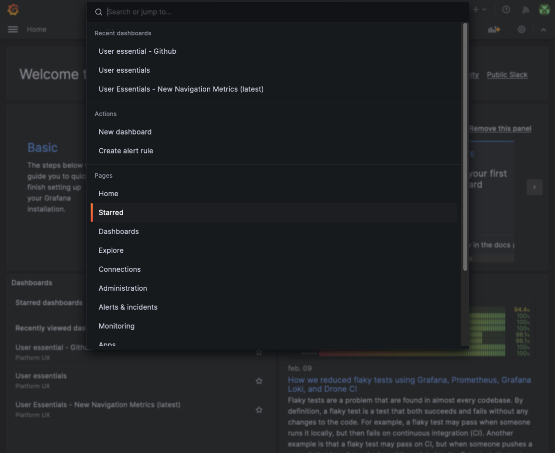 Command Palette screenshot