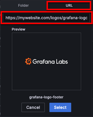 Add a custom image URL