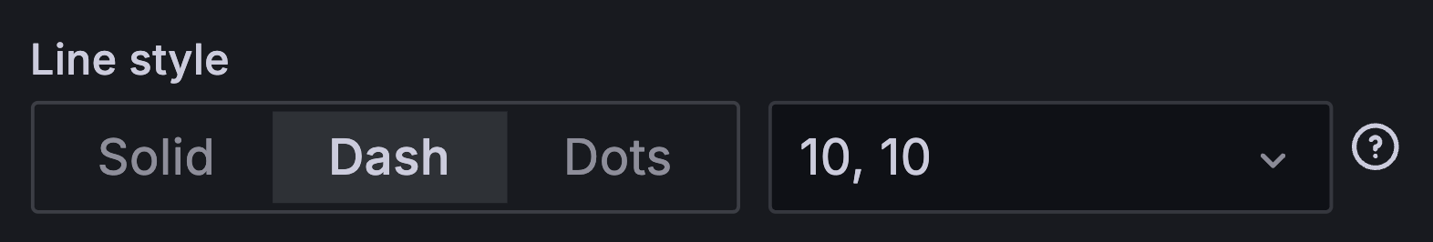 Line style options