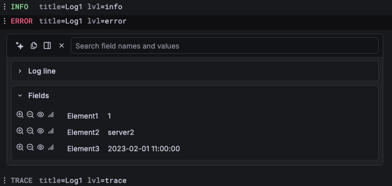 Logs example