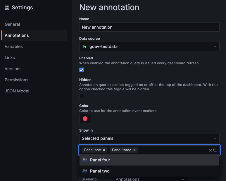 Annotation filtering Annotation filtering