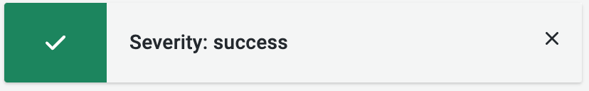 Success alert