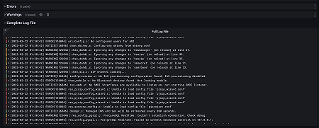 Complete Log File